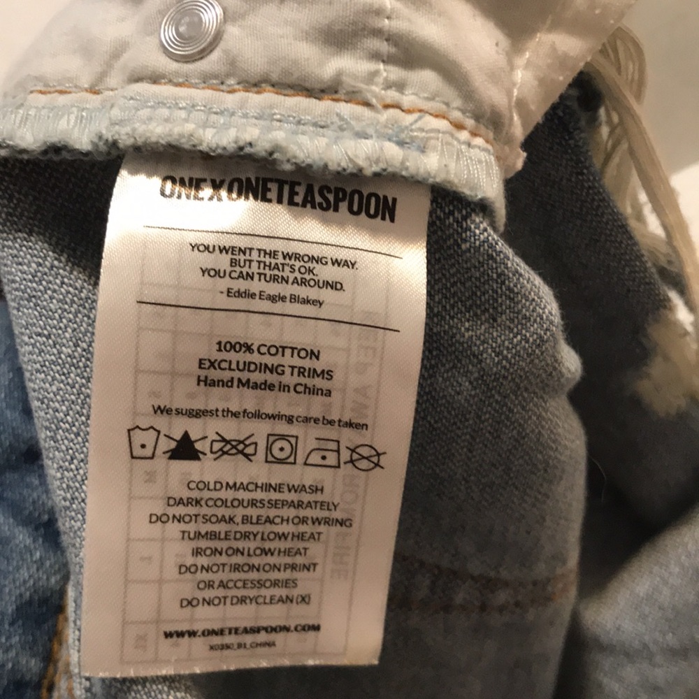 One Teaspoon bandit shorts - Picture 3 of 5